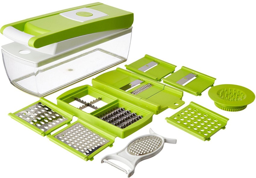 mega star Vegetable & Fruits 12 Cutter,Blades Slicer, Dicer Grater &  Vegetable & Fruit Grater & Slicer Price in India - Buy mega star Vegetable  & Fruits 12 Cutter,Blades Slicer, Dicer Grater