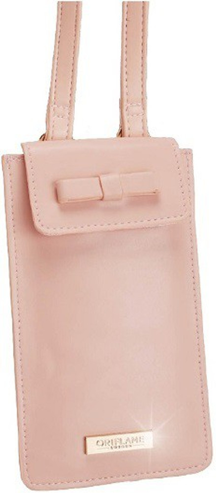 Oriflame Crystal Perforated Mobile Phone Holder Mobile Pouch light pink beidge Price in India Flipkart