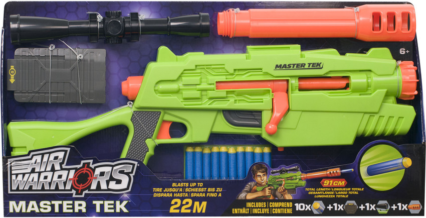 Buzz Bee Air Warrior Master Tek Blaster Machine Gun Guns & Darts - Air  Warrior Master Tek Blaster Machine Gun . shop for Buzz Bee products in  India. | Flipkart.com