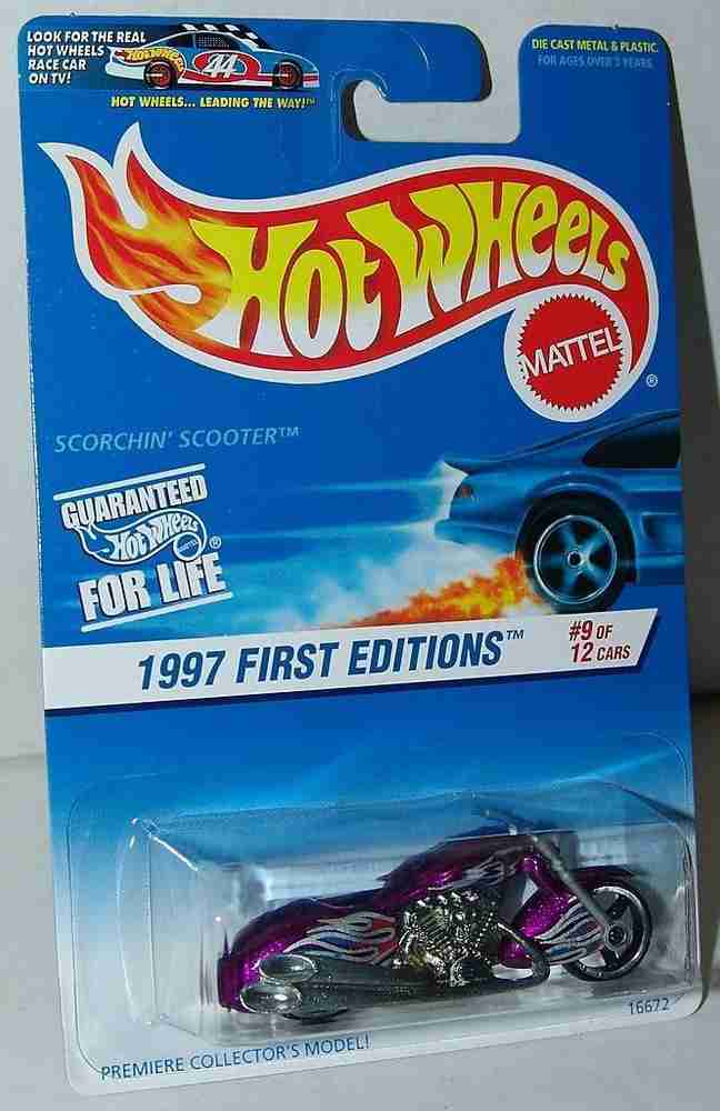HOT WHEELS 1997 First Editions 9 of 12 Scorchin Scooter 519 Motorcycle 1997 First Editions 9 of 12 Scorchin Scooter 519 Motorcycle Buy Scorchin Scooter toys in India. shop for HOT WHEELS products in I...
