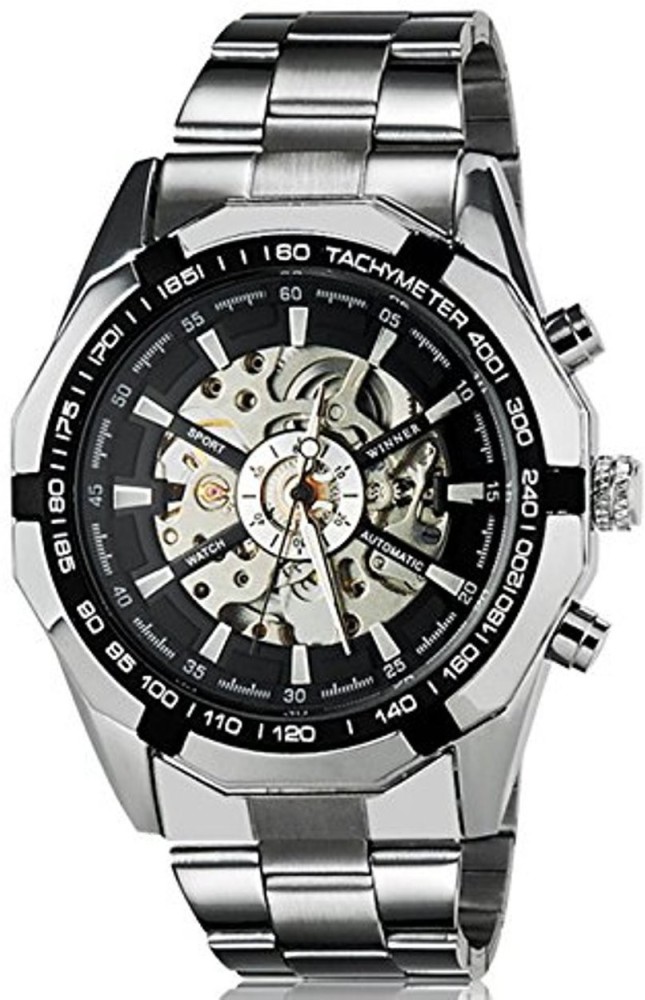 Winner skeleton watch on sale price