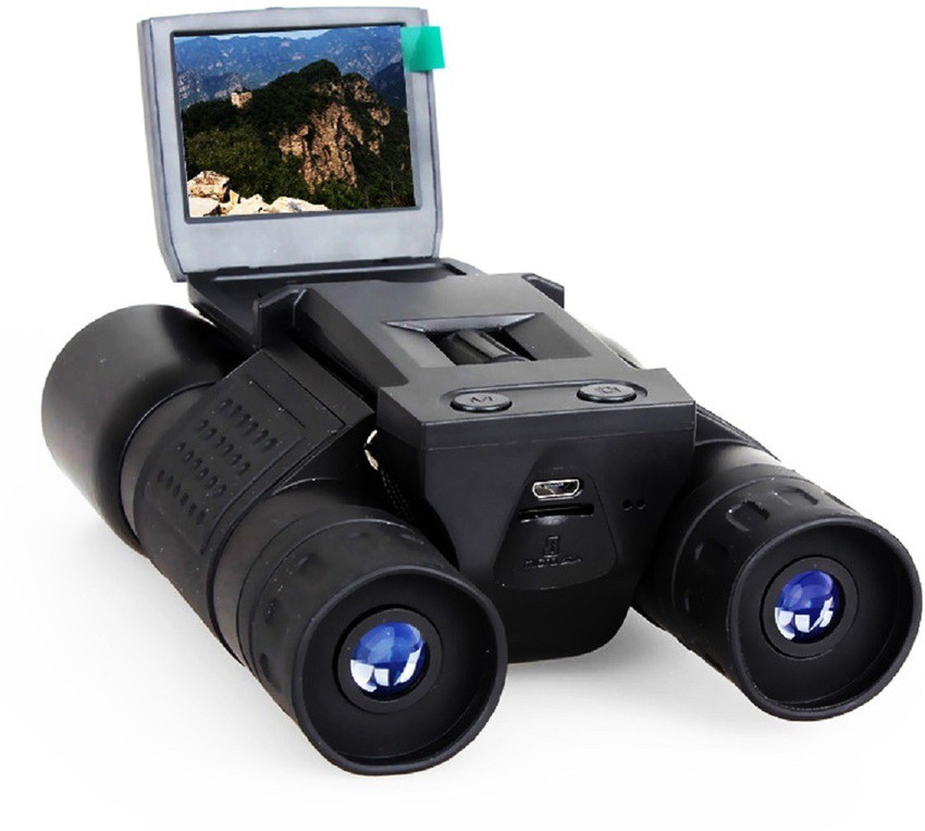 COMET 2 in 1 Portable 12x32 Digital Camera Binoculars with 2