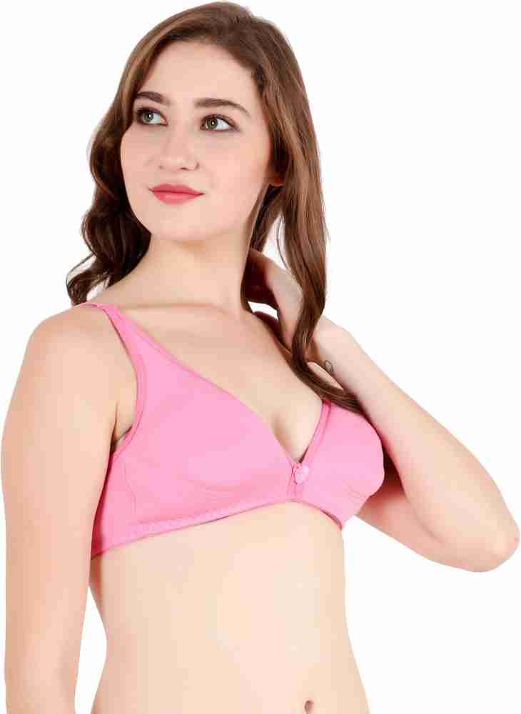 BUY INDIAN MADE pure cotton sports bra supershaper pink-32B-in Women Plunge Non  Padded Bra - Buy BUY INDIAN MADE pure cotton sports bra supershaper pink-32B-in  Women Plunge Non Padded Bra Online at