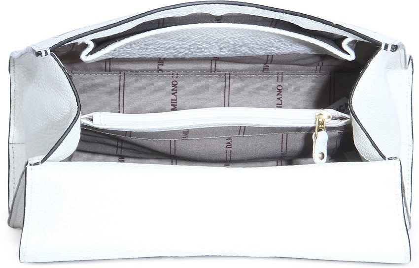 Buy Da Milano Women White Black Shoulder Bag WHITE BLACK Online