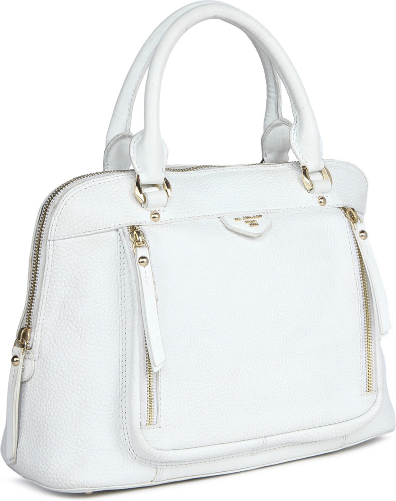 Buy Da Milano Women White Shoulder Bag WHITE Online Best Price
