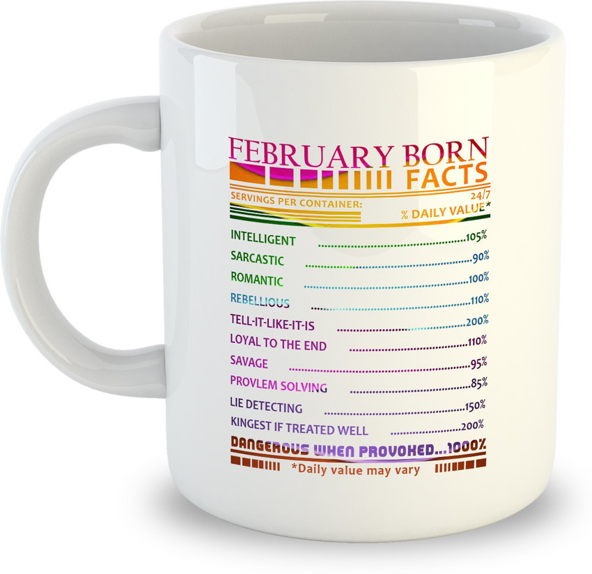 Sphero February Born Facts Ceramic Coffee Mug Price in India Buy