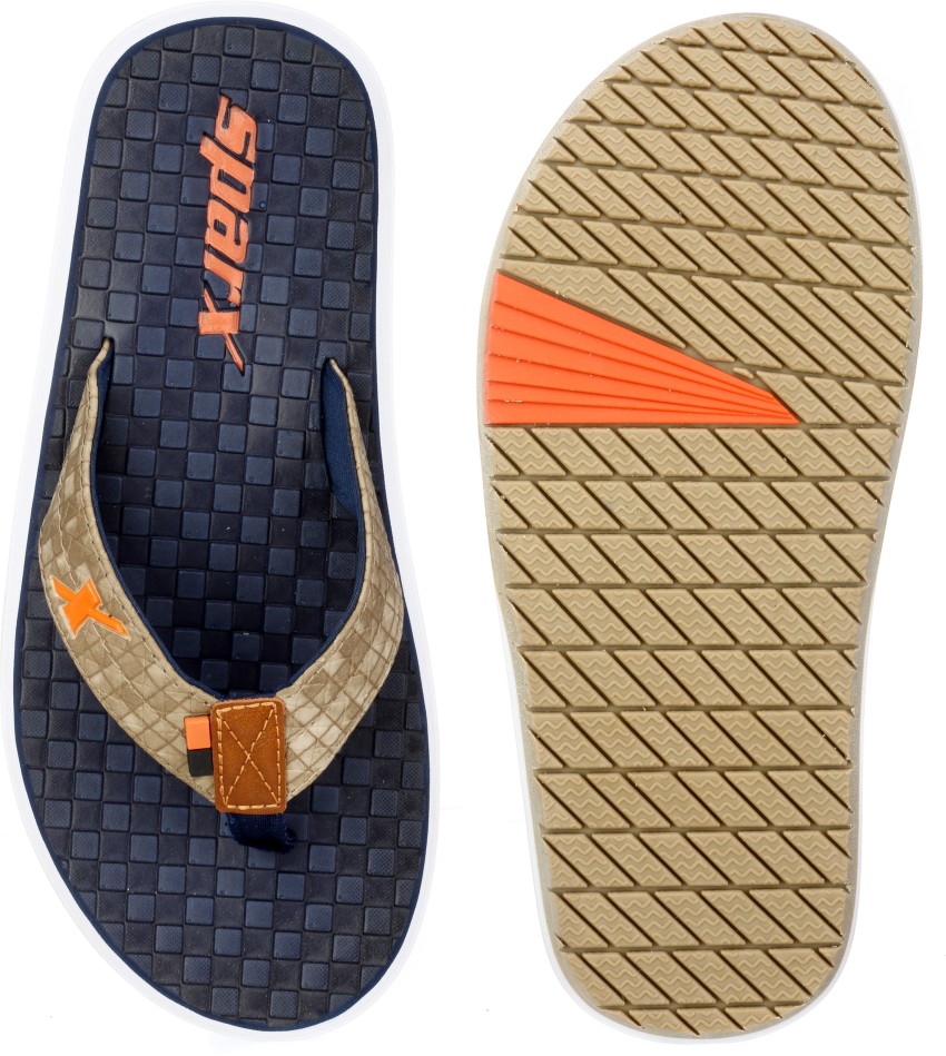 Sparx Men Men SFG 2058 Beige Navy Blue Flip Flops Buy Sparx Men