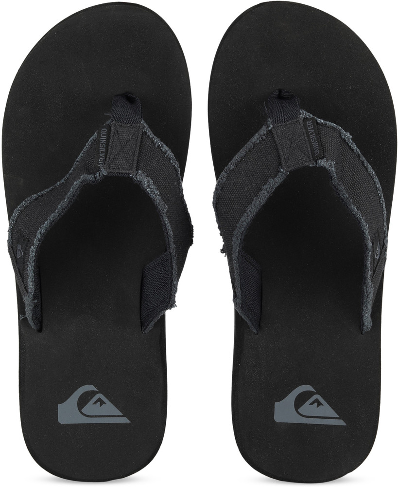 Quiksilver Men MONKEY ABYSS Slippers Buy BLACK BLACK Color