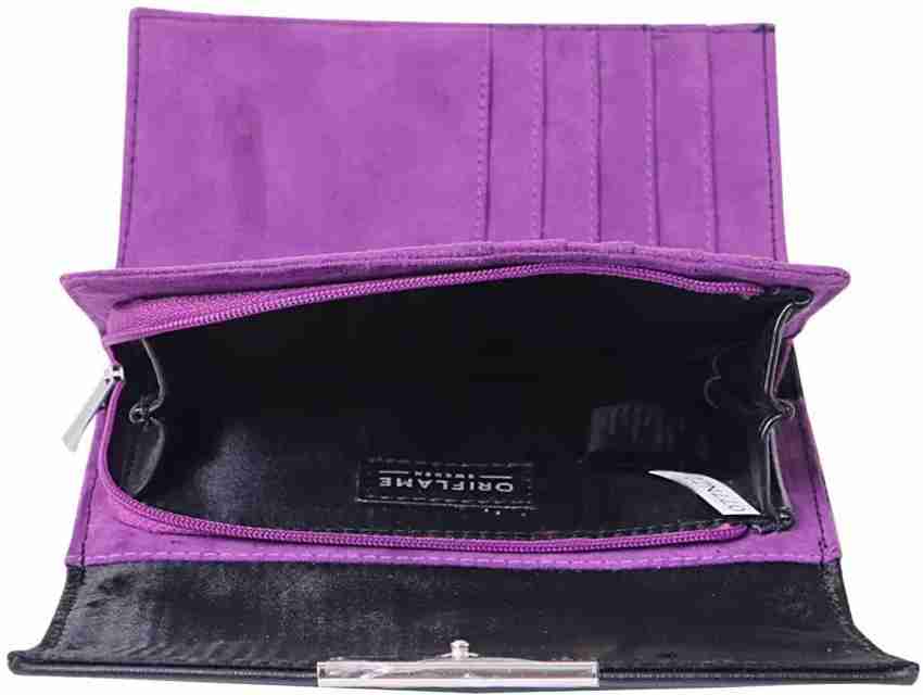 Oriflame Women Black Purple Artificial Leather Wallet black purple Price in India Flipkart