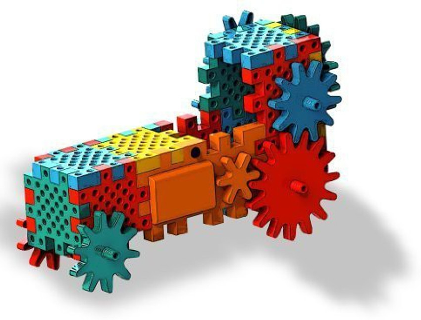 Genrc Gear Toy Motorized Building Set Interlocking Educational
