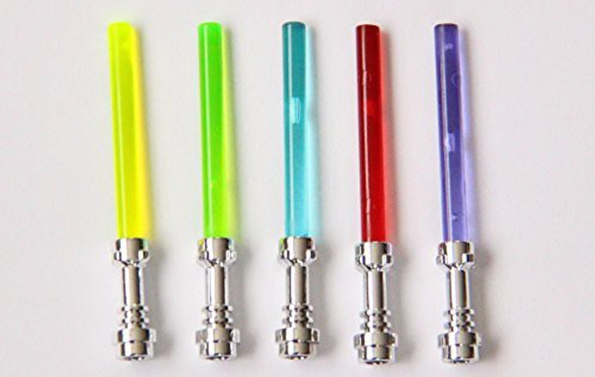 LEGO Star Wars 5 Lightsaber Lot Chrome Hilts Star Wars 5