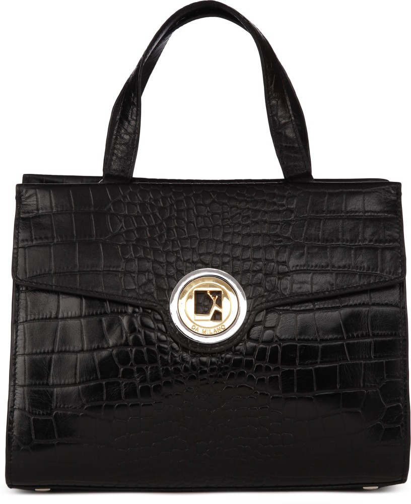 Da Milano Genuine Leather Black Sling Bag: Buy Da Milano Genuine Leather  Black Sling Bag Online at Best Price in India