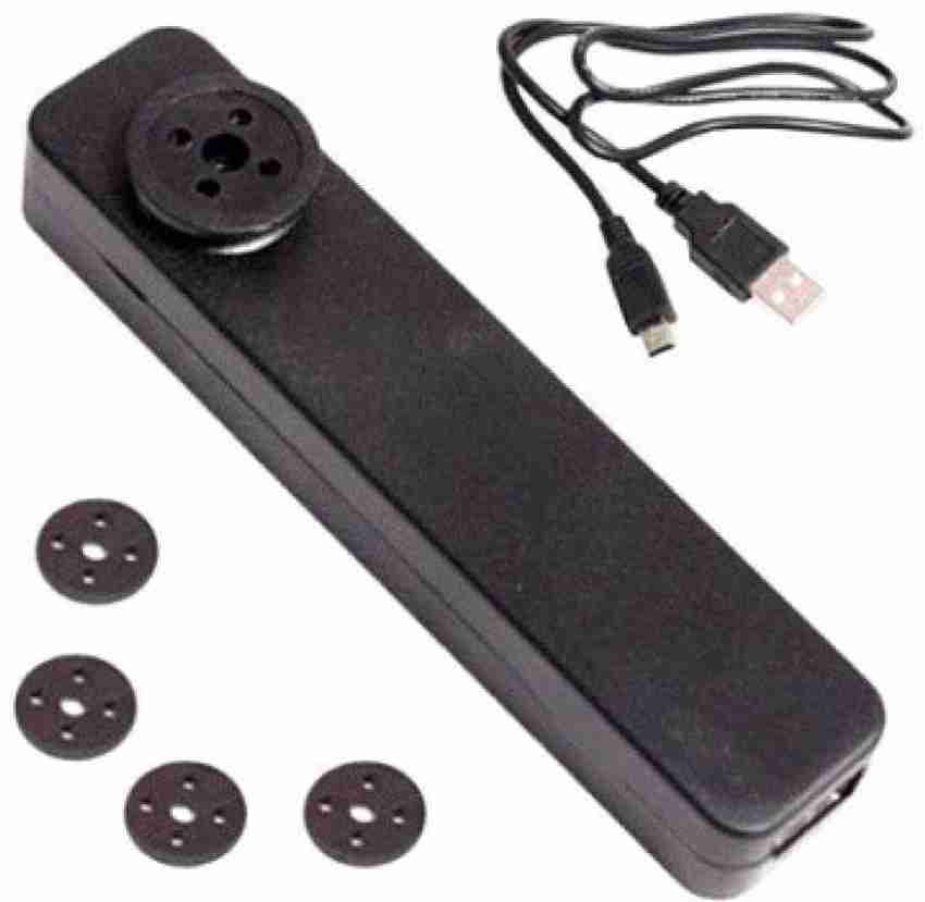 button camera with audio video recording