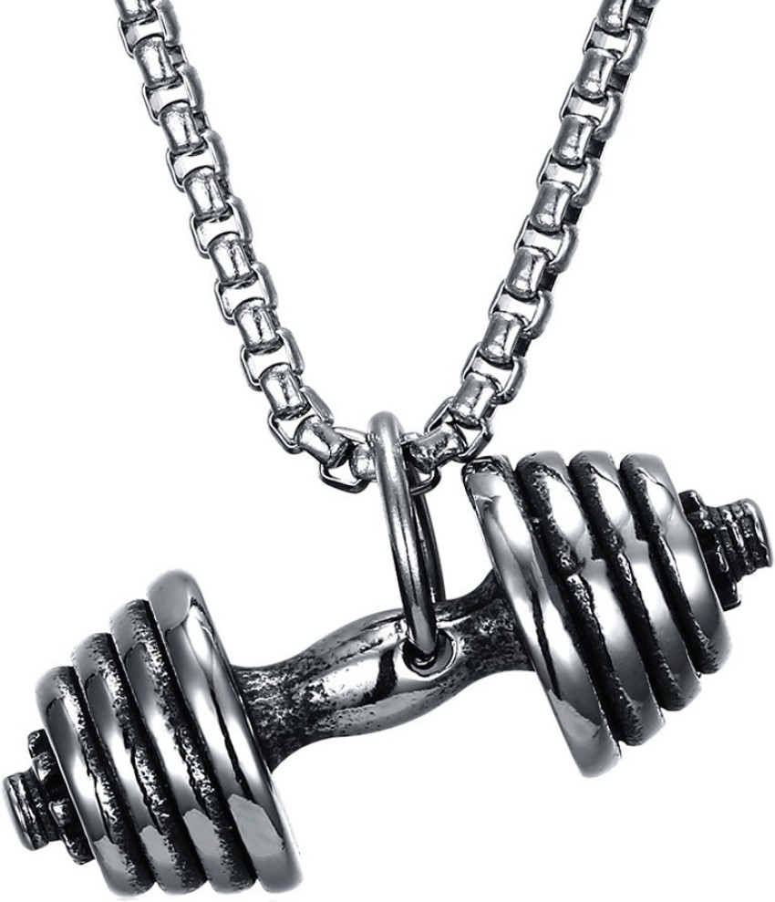 Dumbbell on sale necklace flipkart