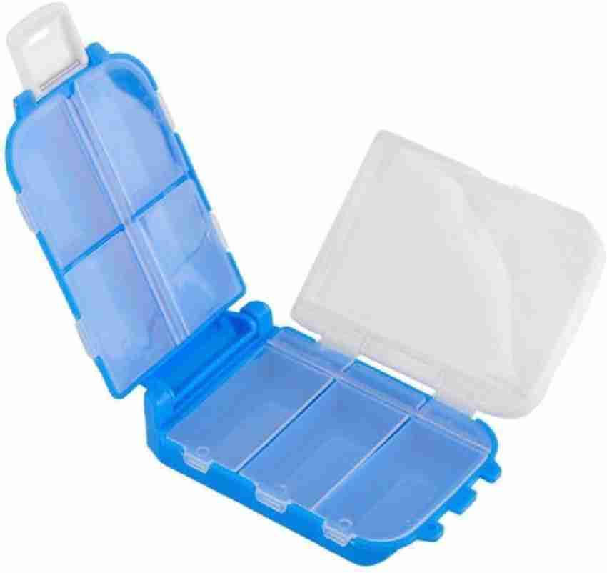 1pc 4-compartment Pill Box Travel Pill Case Portable Mini