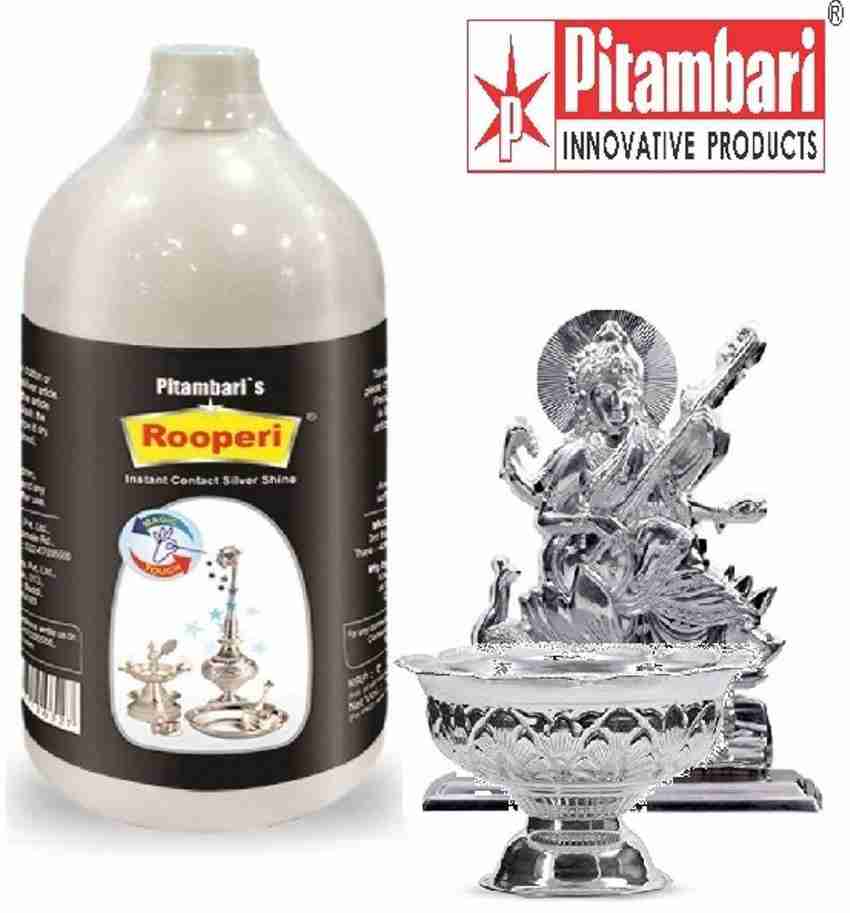 Pitambari Rooperi Silver Shining Solution For Silver Vessels 1 L Stain Remover Price in India Buy Pitambari Rooperi Silver Shining Solution For Silver Vessels 1 L Stain Remover online at Flipkart