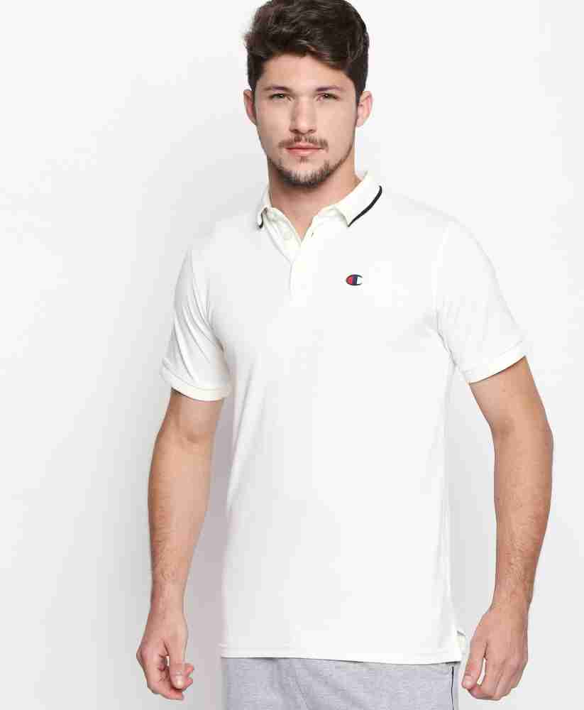 grafisk Europa Rykke fbb - CHAMPION Solid Men Polo Neck White T-Shirt - Buy fbb - CHAMPION Solid  Men Polo Neck White T-Shirt Online at Best Prices in India | Flipkart.com