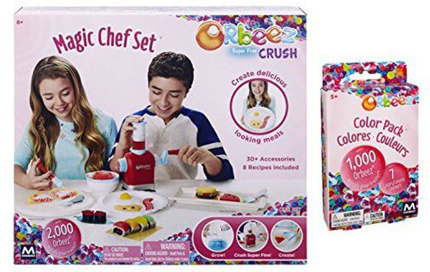 Orbeez Crush Magic Chef Set PLUS Refill Pack Super Fine Crush