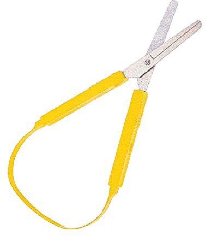 School Smart 84838 Loop Scissors - 8 inches - Yellow - 84838 Loop