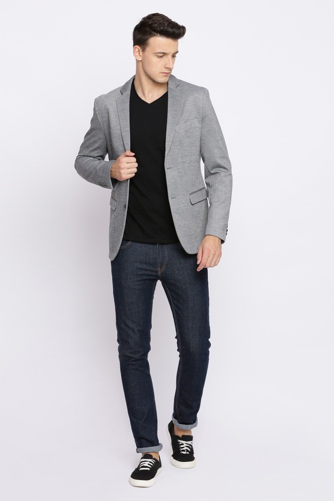 Light grey best sale casual blazer