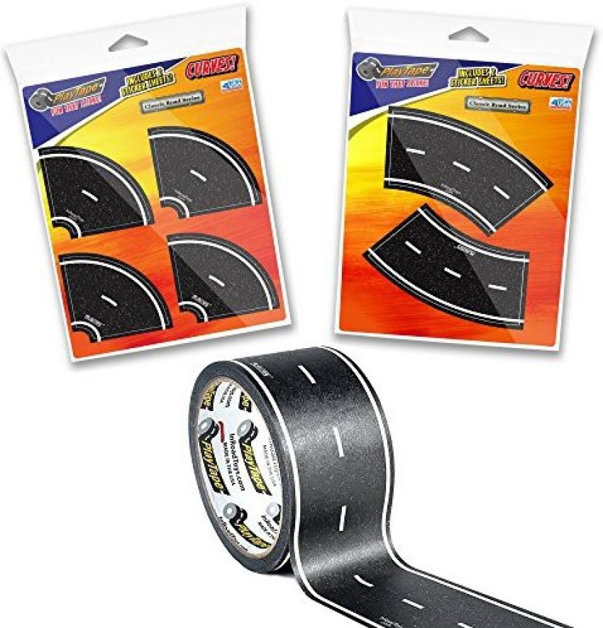 Black Road Tape, Includes Street Curves