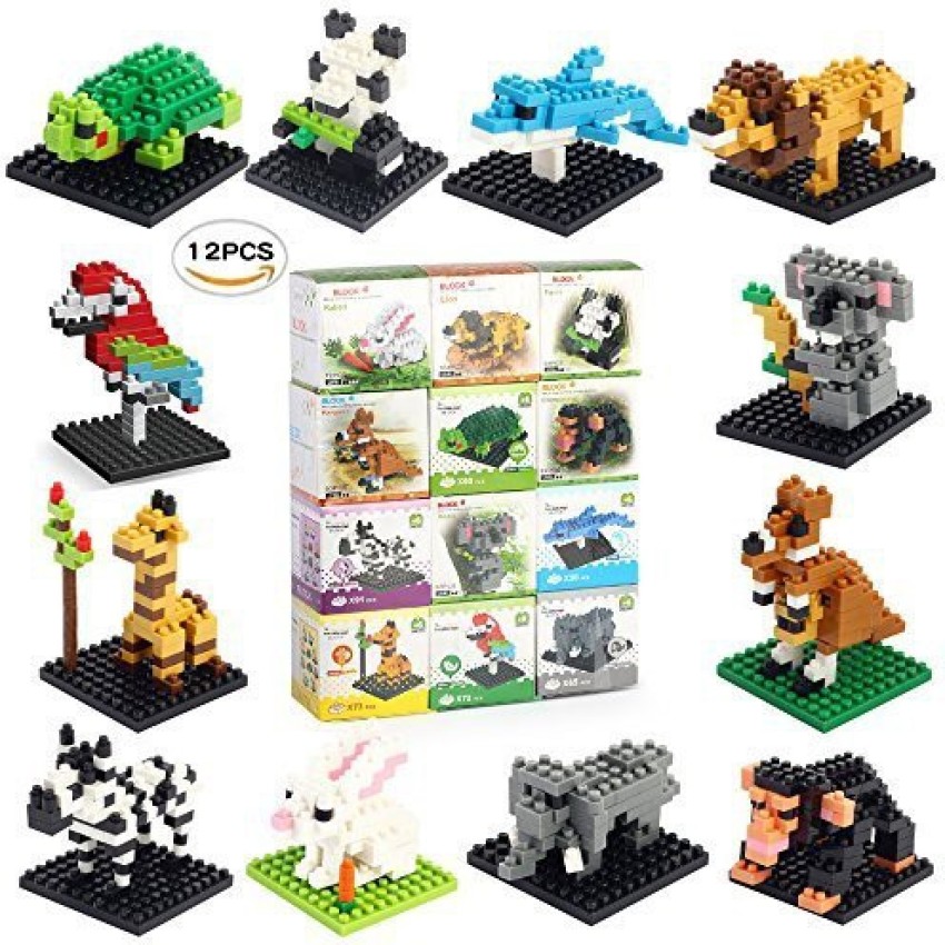 Animal Nanoblock Mini Building Blocks Zoo Set-12 Styles For Girls Or Boys  Birthday Party Gift, Goodie Bags, Kids Prizes . shop for FUN LITTLE TOYS  products in India.