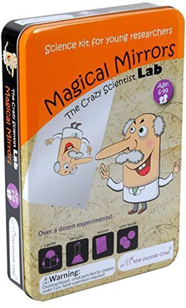 The Purple Cow Crazy Scientist Lab Magical Mirrors Science Kit