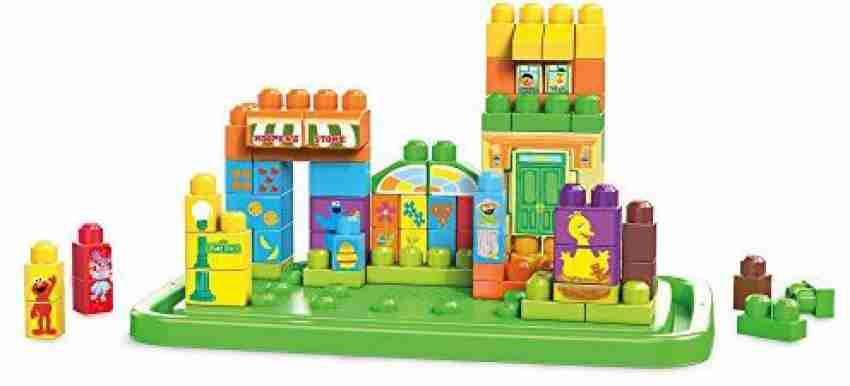 Mega bloks sesame street store let's build sesame street