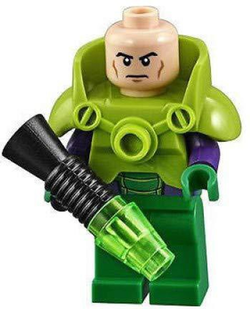 LEGO Genuine Lex Luthor Minifigure With Armor Super Heroes Dc