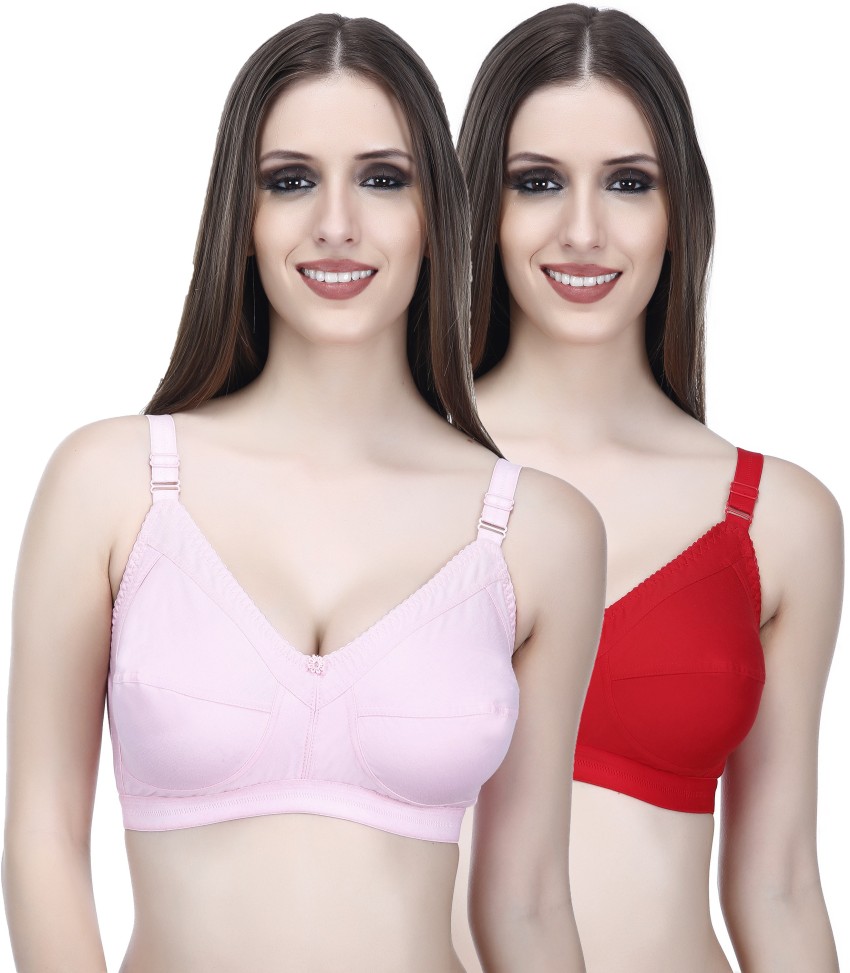 Buy online Pink Hosiery Minimizer Bra from lingerie for Women by Elina for  ₹449 at 55% off