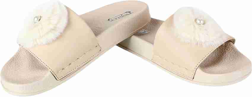 Cream colored slippers clearance