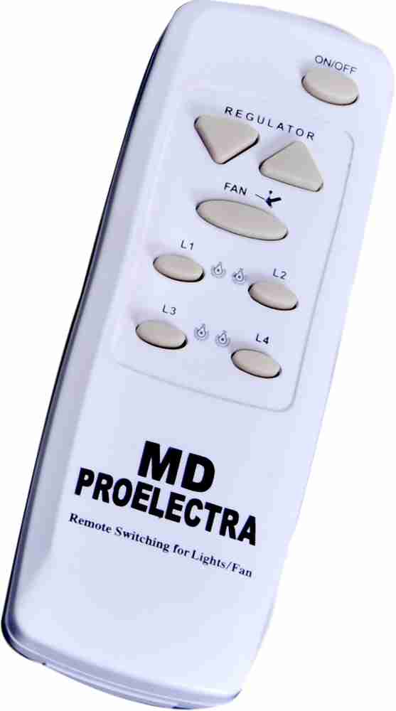 MD Proelectra Remote Control 4 Light 1 Fan Smart Switch Price in