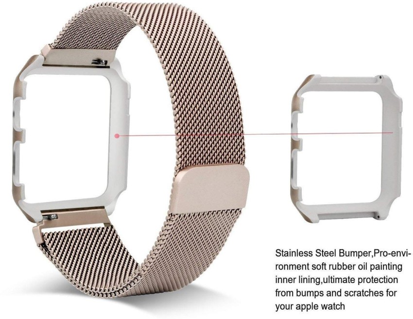 Apple watch 42mm stainless cheap steel case with milanese loop