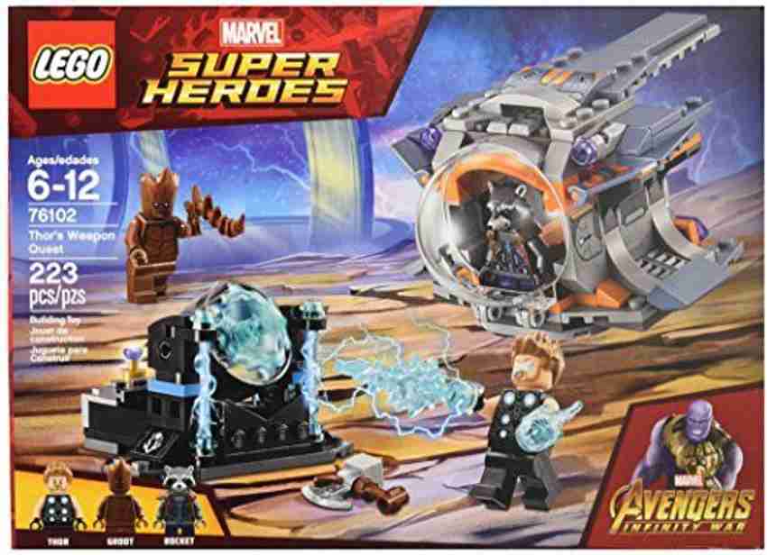 Lego super heroes marvel thor's weapon quest 76102 deals