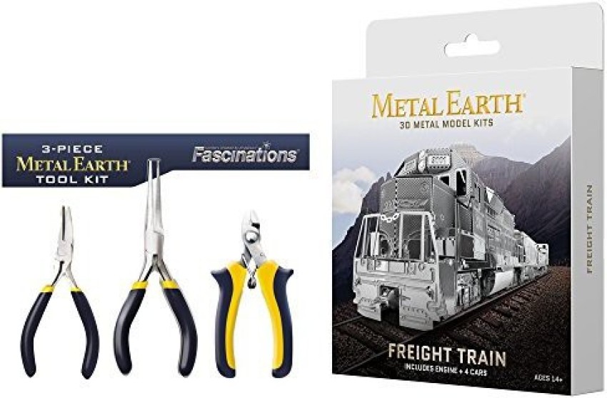 Fascinations Metal Earth Freight Train Box Gift Set 3D Metal Model