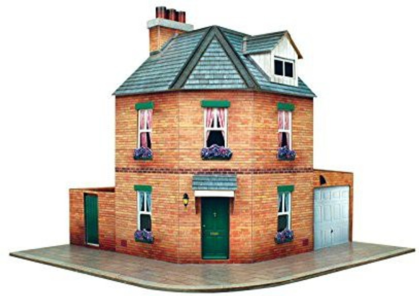 The CityBuilder O Gauge 7Mm 1 48 Scale Model Railroad Building Corner Row House Kit Citybuilder O Gauge 7Mm 1 48 Scale Model Railroad Building Corner Row House Kit Citybuilder shop for