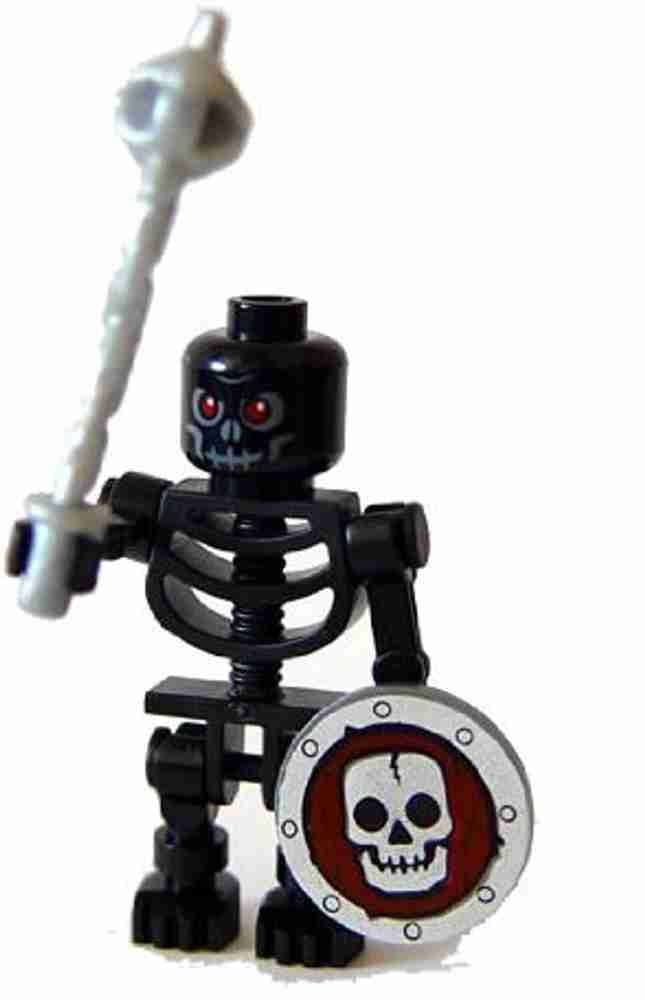 LEGO Dark Skeleton With Shield Flail For Halloween Castle Dark