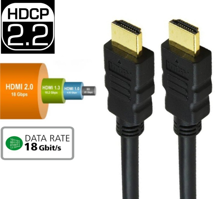 HDMI CABLE Ultra high speed, moulded, 1m