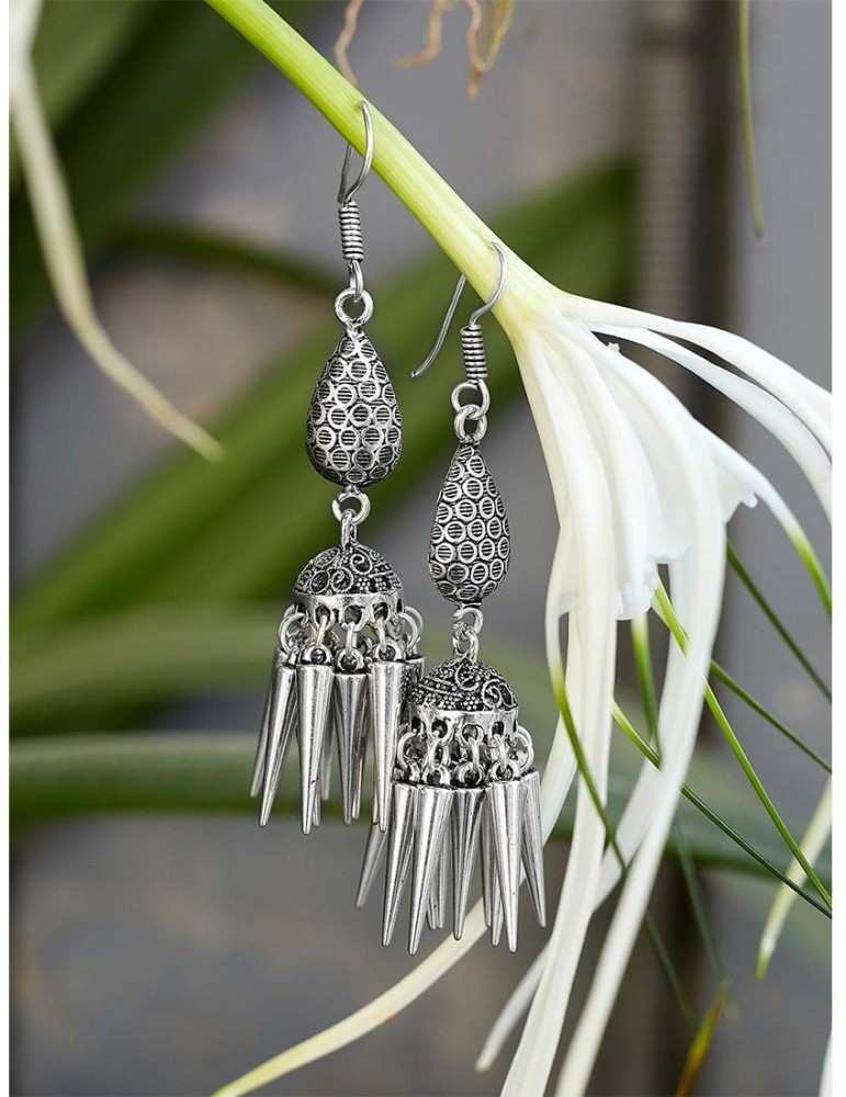 Buy online Zerokaata German Silver Tribal Design Ethnic Earrings from  fashion jewellery for Women by Zerokaata for ₹329 at 23% off