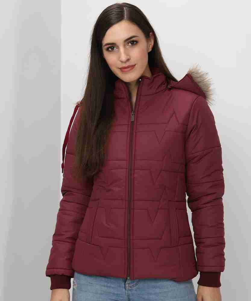 Womens clearance maroon parka
