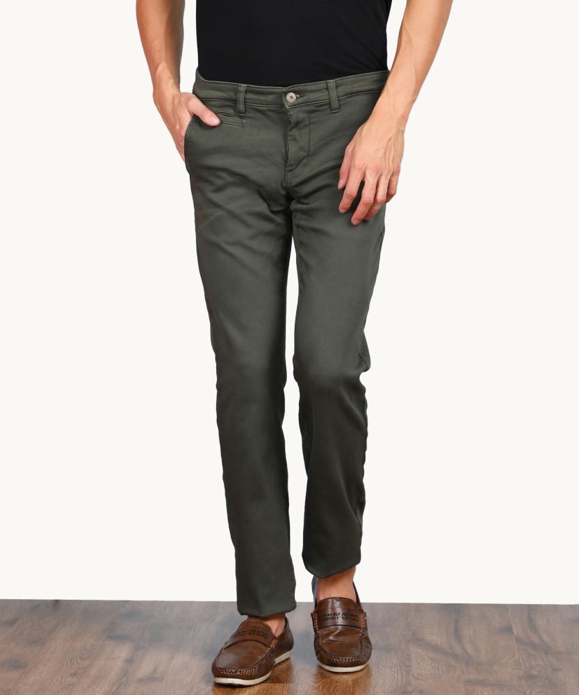 Louis Philippe Casual Trousers  Buy Louis Philippe Men Beige Super Slim Fit  Textured Flat Front Casual Trousers Online  Nykaa Fashion