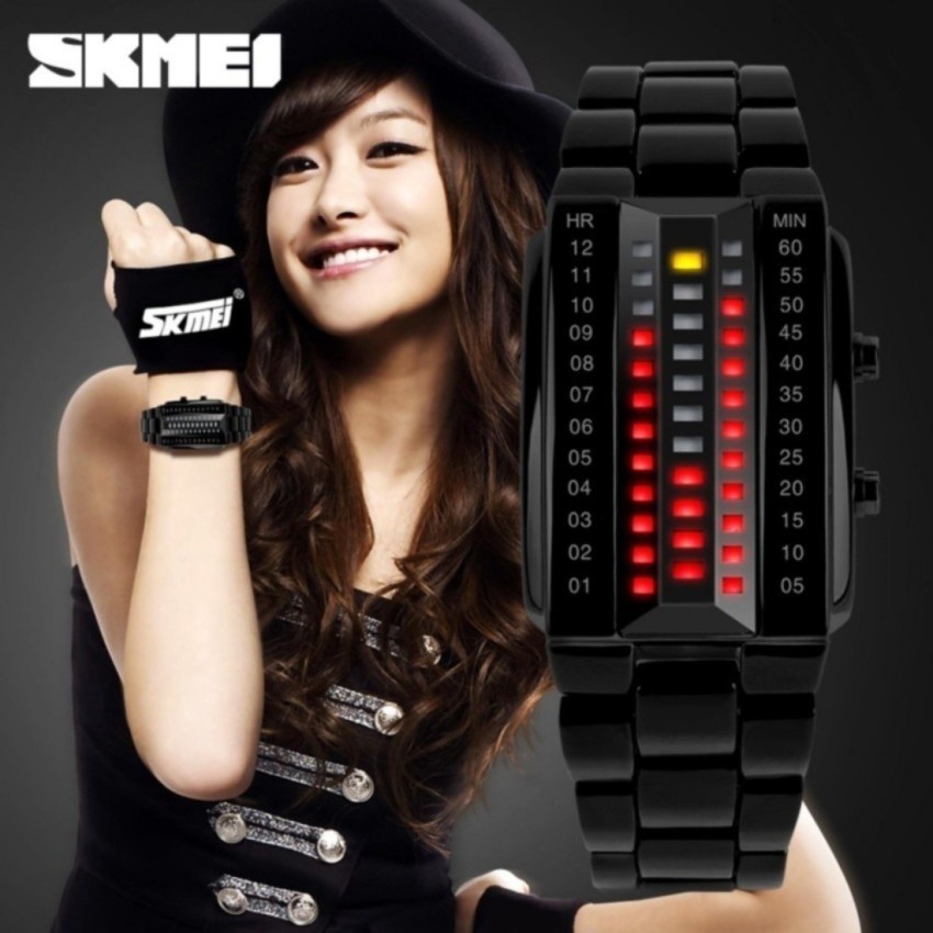 SKMEI 1013 Skmei 1013 Binary Matrix Red LED Digital Waterproof