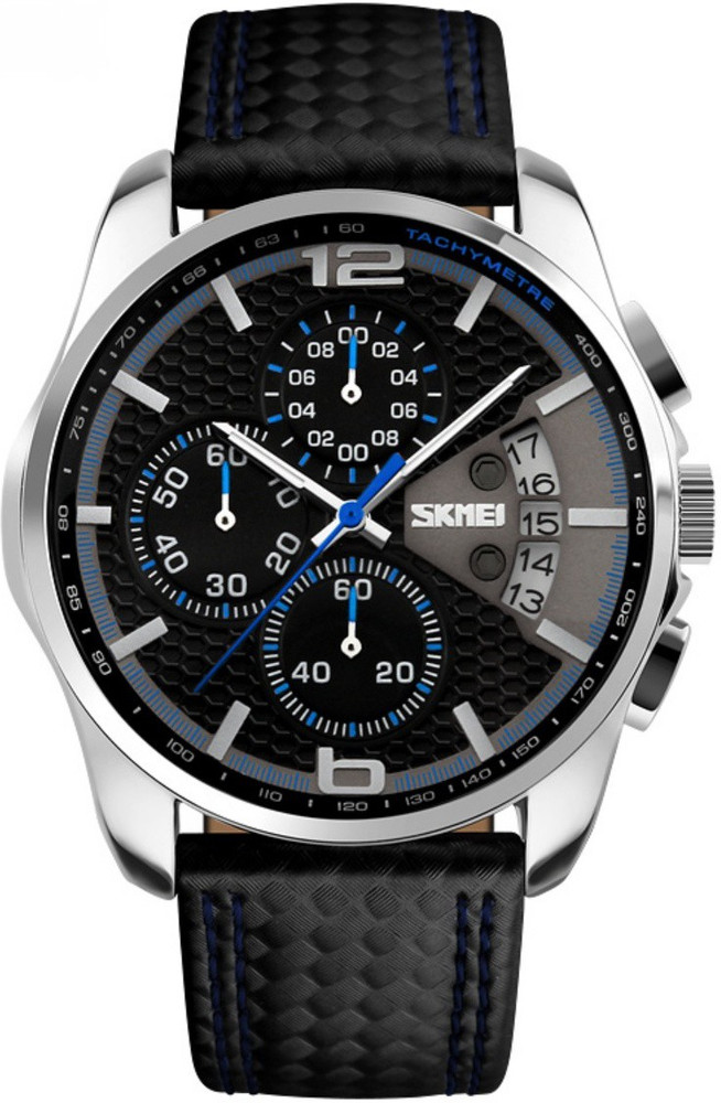 SKMEI 9106 Skmei 9106 Men Sports Japanese Quartz Date Clock Man Genuine Black Leather Strap Casual Waterproof Chronograph Watch. Smart Analog Watch For Men Buy SKMEI 9106 Skmei 9106 Men
