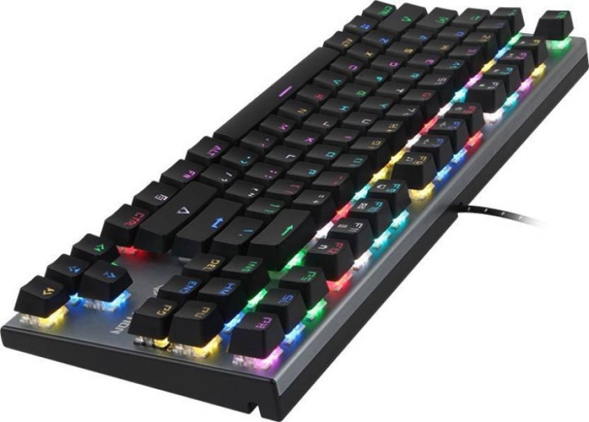 RPM Euro Games Gaming Keyboard - Normal / 7 Color LED Illuminated & Spill  Proof Keys Membrane Wired USB Gaming Keyboard