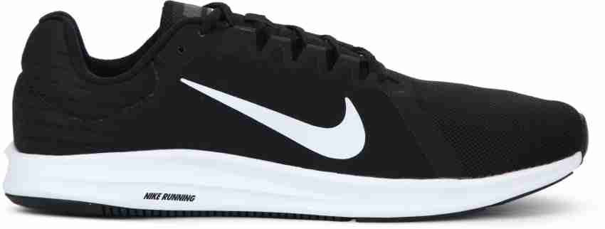 Nike men's downshifter 8 black-white running shoes hotsell