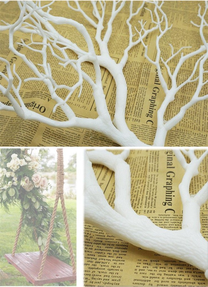 4 pcs Vivid Fake Tree Branch Decoration Lifelike Tree Branch Model Desktop  Vase | eBay