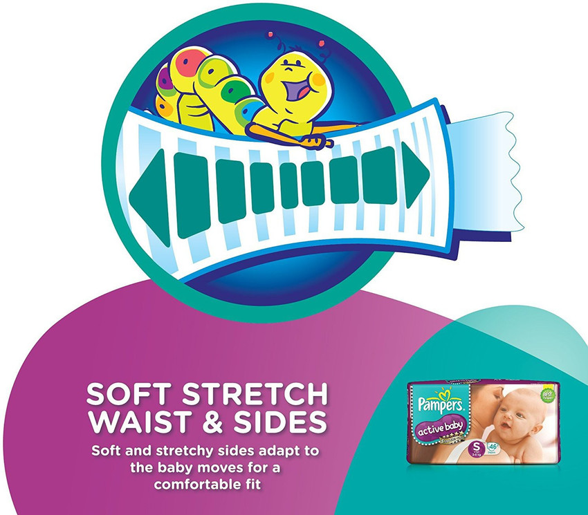 Pampers active baby best sale small 46 count