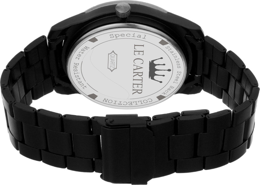 LE CARTER Stylish Matte Black series Bracelet Chain Analog Watch