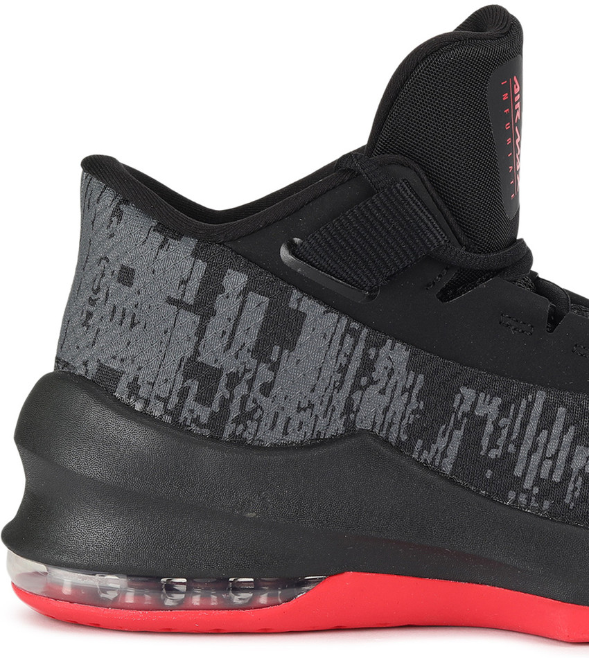 nike air max infuriate 2 mid black red