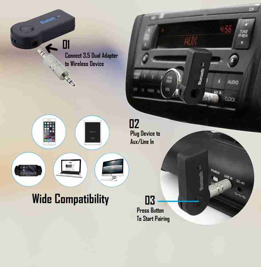 Bluetooth aux cable for car discount